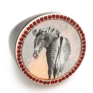 MARC JACOBS Zebra Ring 7 NWOT